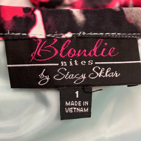 Blondie nites by Stacy Sklar floral print skirt size 1 (xtra small) - Picture 11 of 15
